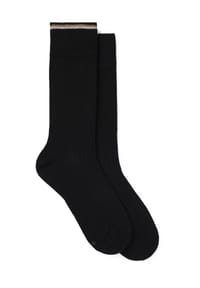 BOSS - Socken, 2er-Pack, atmungsaktiv, für Herren - 001 BLACK
