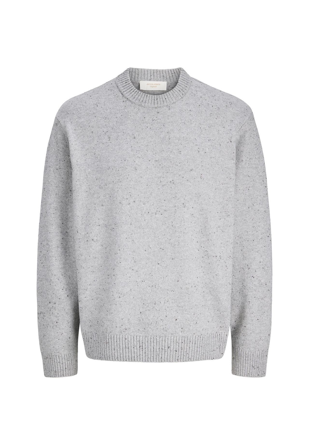Jack&Jones Jornorrebro Knit Neps Crew Neck, Light Grey Melange - Bild 3