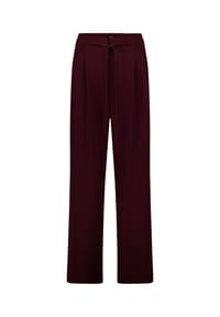 zero - Stoffhose, Bindegürtel, für Damen - 4685 DARK AUBERGI