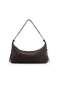 LES VISIONNAIRES Marie - Marie Schultertasche Leder 38 cm - asphalte