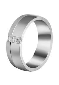 Adelia's - Damen Ring aus Titan mit Strass Steinchen - silber