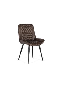 GINER & COLOMER - Ledersessel 53 cm, moderner klassischer Stil - 90 x 53 x 53 cm - Grau