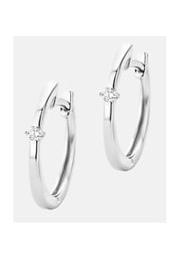 Diamant L'eternel - Ohrringe mit 0.04 ct Diamant, 375 Weißgold - white gold