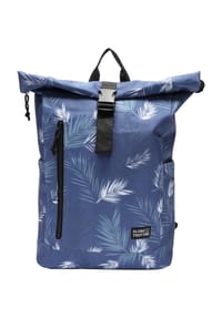 GLOBETROTTER - Kurierrucksack, Steckverschluss, Patch - BLUE W/PRINT