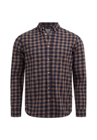KRONSTADT - Hemd Langarm KSJohan Check - Black
