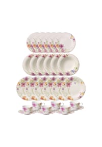 Villeroy & Boch Geschirr-Set Mariefleur Basic 30er Set bunt - MARIEFLEUR BASIC - bunt