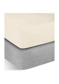Aspero® - 2 Flanell-Spannbettlaken PERPIGNAN - Anthrazit