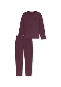 SCHIESSER - Schlafanzug Modern Nightwear - kakaobraun