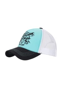 QUEEN KEROSIN - Trucker Cap mit Stickerei in Kontrastfarbe Queens Garage - black
