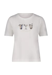 BETTY & CO - T-Shirt, Halbarm, für Damen - 1982 CREAM/BLUE