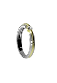 OSTSEE-SCHMUCK® - Ring , vergoldet , Silber 925/000, vergoldet - silber