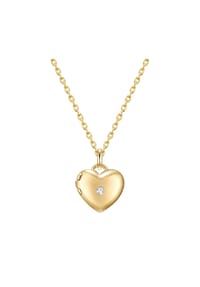 GLANZSTÜCKE MÜNCHEN - Damen Kette aus 925/- Sterling Silber in Gelbgold mit Zirkonia - gelbgold