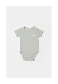 biorganic - Kurzarmbody, Waffelstruktur, Bio- Baumwolle, GOTS zertifiziert, Unisex - Beige