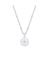elli. DIAMONDS - Halskette Panzerkette Stern Diamant (0.03 Ct.) 925 Silber - Silber