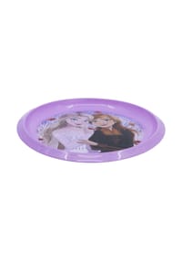 Disney - Disney Frozen Kinderteller – Bruchsicherer Essteller für Kinder mit - Rosa 21,5x21,5x2 cm