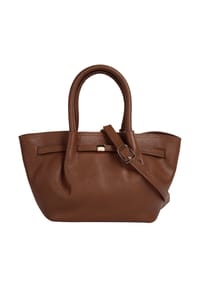 forty° - Handtasche Echt Leder, Made In Italy - beige