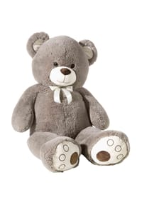 heunec® - Kuscheltier Bär XXL mit Schleife - braun
