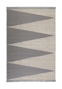 WECONhome - Kurzflorteppich Smart Triangle - Nordic Geometrie-Look - natur
