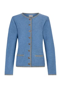 STOCKERPOINT - Trachtenjacke "Caro", Knopfleiste, Paspeltaschen, für Damen - BLEU/HELLGRAU