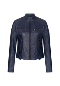 Rock Creek - Lederjacke - Dunkelblau