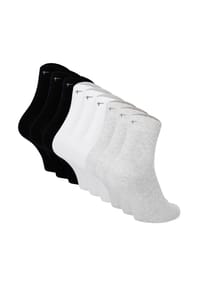 Tamaris - Damen Socken, 9er Pack - Comfort Cotton Socks, Crew Socken, einfarbig - Grau