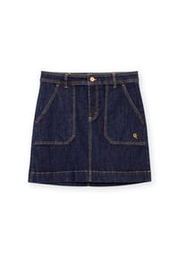 KITE - Damen Bradpole Denim Rock Bio-Baumwolle - blau