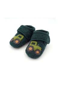 maximo® - Lauflernschuhe Traktor Anti-Rutsch-Sohle, Klettverschluss - kiefer