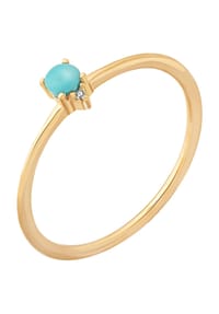 caї - Damen Ring, 925er Silber mit Weißtopas - GELBGOLD