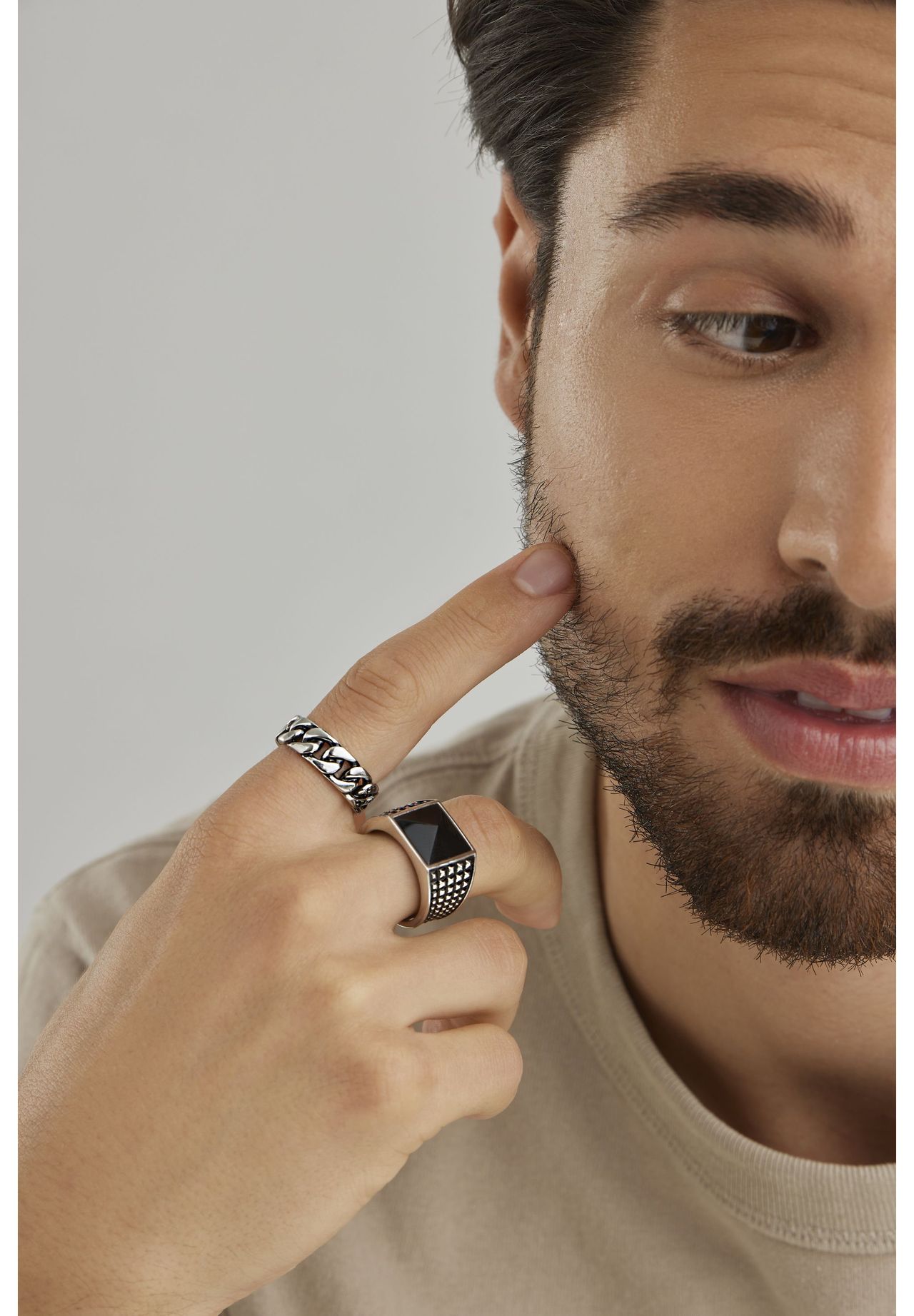 caї Ring 925/- Sterling Silber 1 Onyx 4,500ct | GALERIA