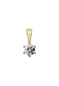 LYOMI - Anhänger 585/- Gold 1 Diamant Lab Grown 0,25ct. - gelb