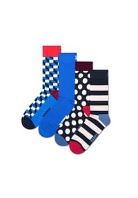 HAPPY SOCKS - 4er Pack Unisex Socken, Geschenkbox - Bike