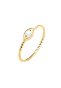 elli. - Ring Evil Eye Talisman Symbol Mondstein Boho 925 Silber - Gold