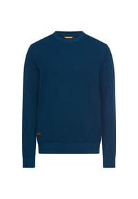 camel active - Strickpullover mit Rundhalsausschnitt - Lyons Blue