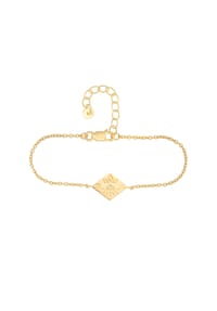 caї - Armband 925 Sterling Silber Topas Tattoo Motiv Raute 925/- Sterling Silber 1 Weißtopas - gelb
