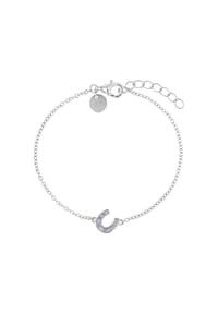 TOM TAILOR - Armband für Mädchen, Silber 925, Zirkonia | Hufeisen - silber