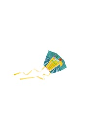 DONKEY - Flugdrache Mini Kite - LemonAir,  45 x 33 x 25 cm - mehrfarbig