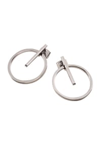 BOCCIA® - Damen Ohrstecker, Titan - SILBER