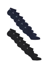 FILA - Socken Basic 12er-Pack im klassischen Design - Black