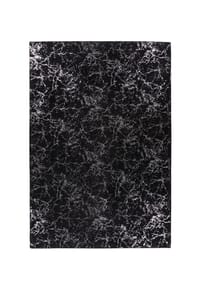 Me Gusta - Wohnzimmer Teppich – Hochflorteppich Bijou 225 in schwarz - silber - schwarz - silber