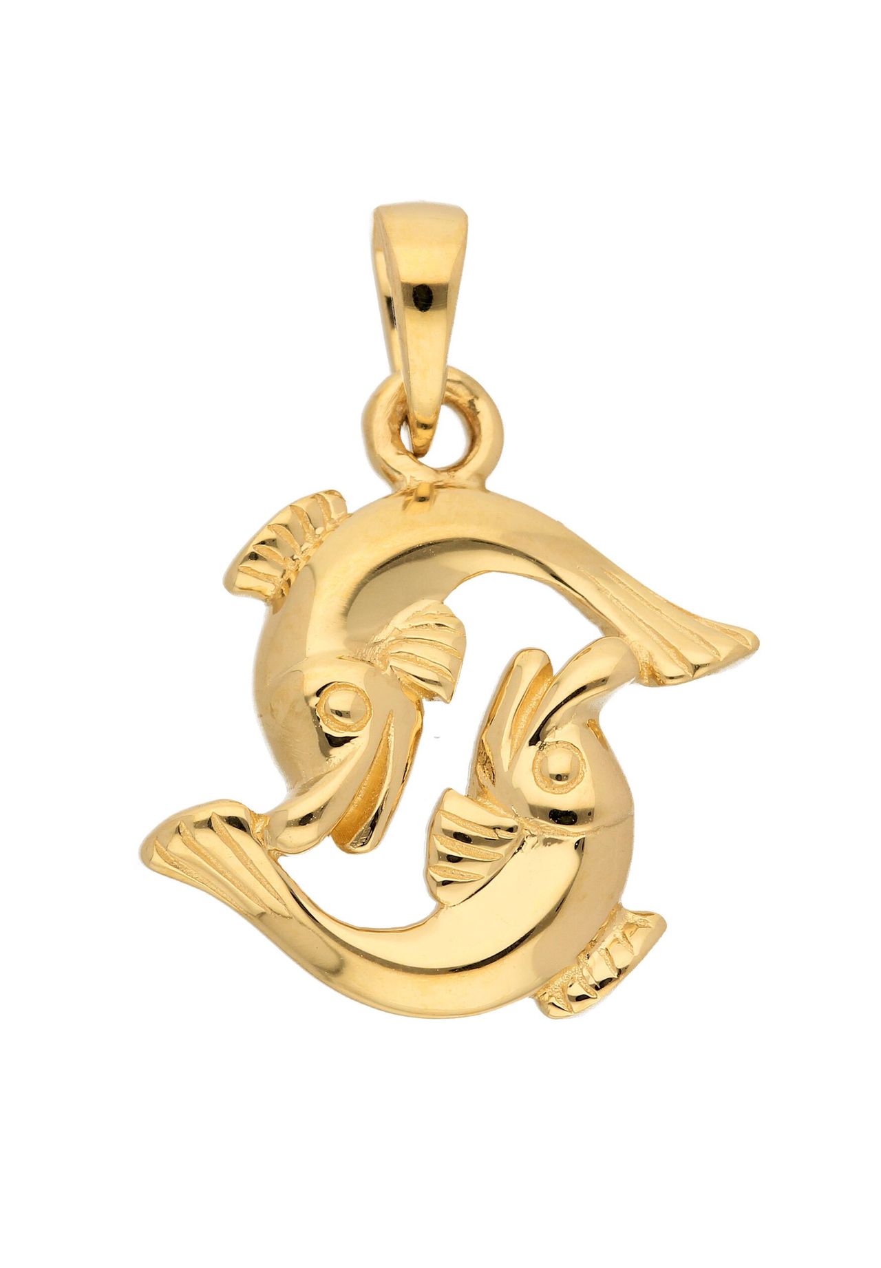 Adelia's Damen Gold Schmuck 585 Gold Sternzeichen Anhänger Fisch | GALERIA