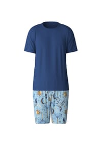 CALIDA - Herren Kurz-Pyjama Amalfi Journey - pottery blue