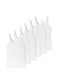 uncover by SCHIESSER - Unterhemd / Tanktop 6er Pack Cotton - Schwarz
