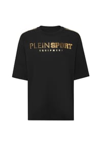 PLEIN SPORT - T-Shirt - black/lightgold