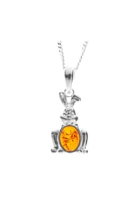 OSTSEE-SCHMUCK® - Kette mit Anhänger , Hase , Silber 925/000 - silber