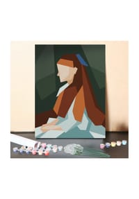 ARTNANAS - ARTNANAS DIY Malen nach Zahlen Set-"Abstrakte Dame" ohne Rahmen in 40*50CM - 
