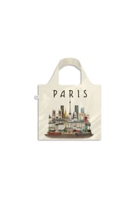 Martin Schwartz - Totebag Paris, faltbare Tragetasche mit Städtemotiv, Polyester, 46 x 46 cm - mehrfarbig