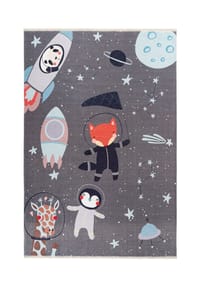 Kayoom - Kinderteppich – Kurzflorteppich Joanna 610 115 x 170 cm in spacegrau - spacegrau