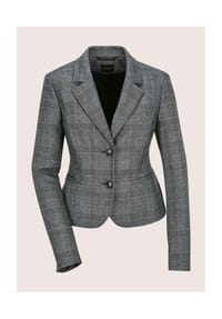 MADELEINE - Glencheckblazer mit Stretchkomfort - cappuccino / taupe