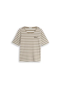 TOM TAILOR plus - T-Shirt, Stickerei, für Damen - 40330 OLIVE WHITE