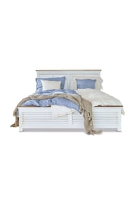 LOBERON - Bett Antje antikweiß - antikweiß